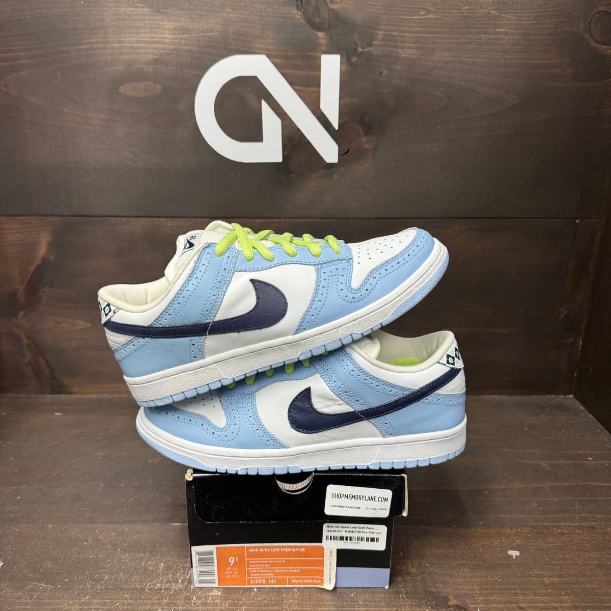 Nike SB Dunk Low Golf Pack Blue Size 9.5 (Pre-Owned) - front