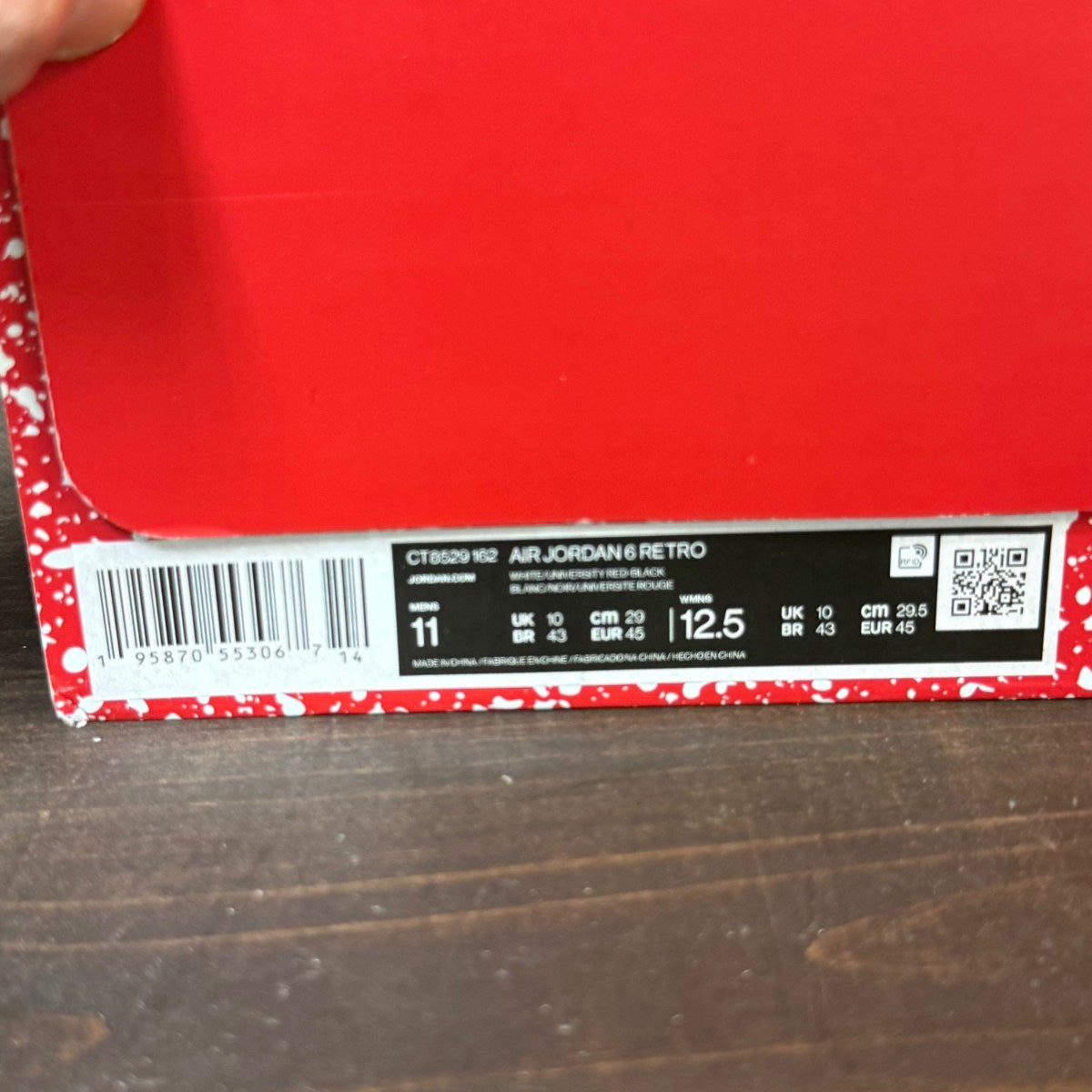 Jordan 6 Retro Red Oreo - Image 6