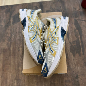 ASICS Gel-1130 Cream Pure Silver Gold Blue Size 7.5 (Pre-Owned) - Image 1