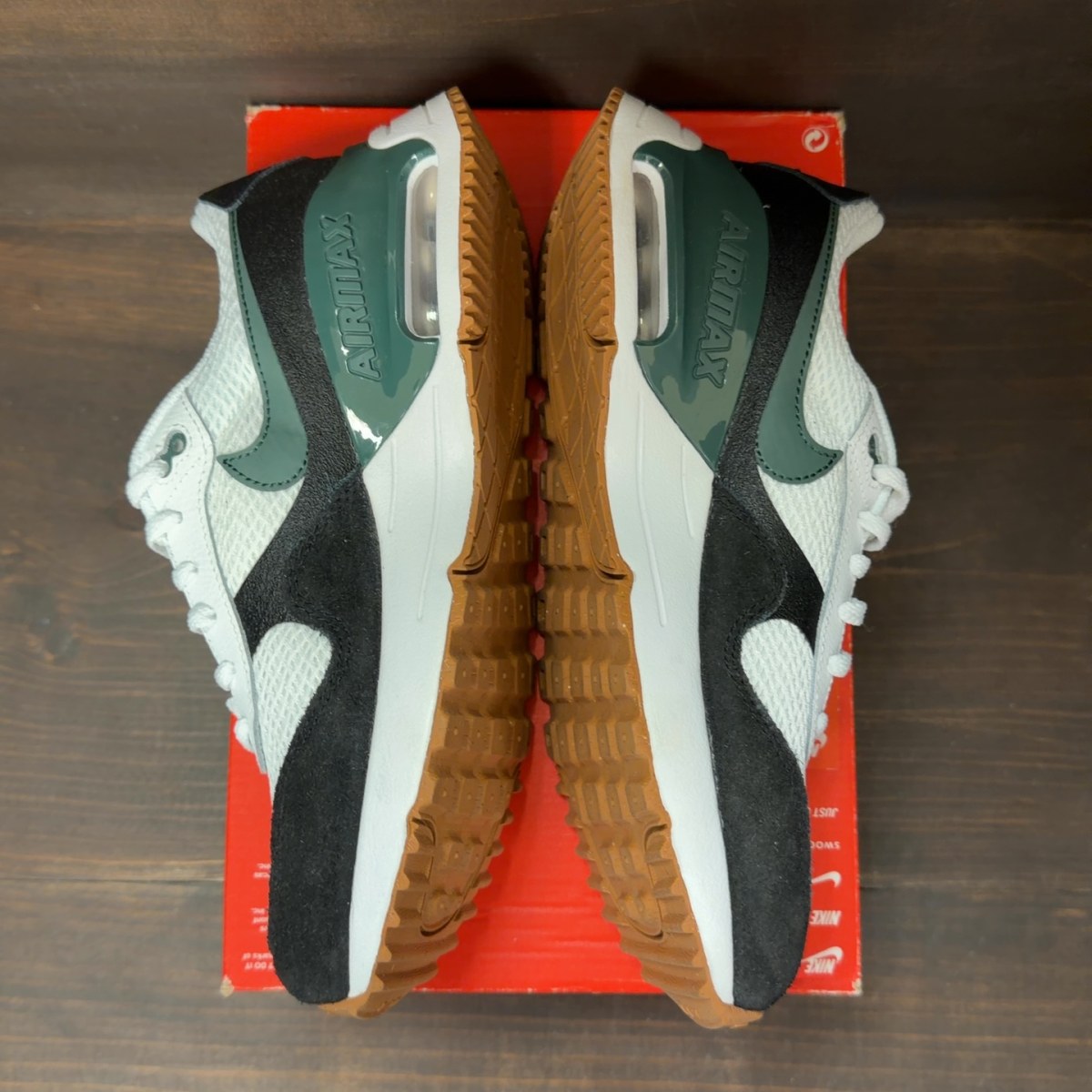 Nike Air Max SYSTM White Black Barely Volt Vintage Green (GS) - Image 4