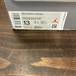 Jordan 13 Retro Black Hyper Royal Size 13 (Pre-Owned) - aux