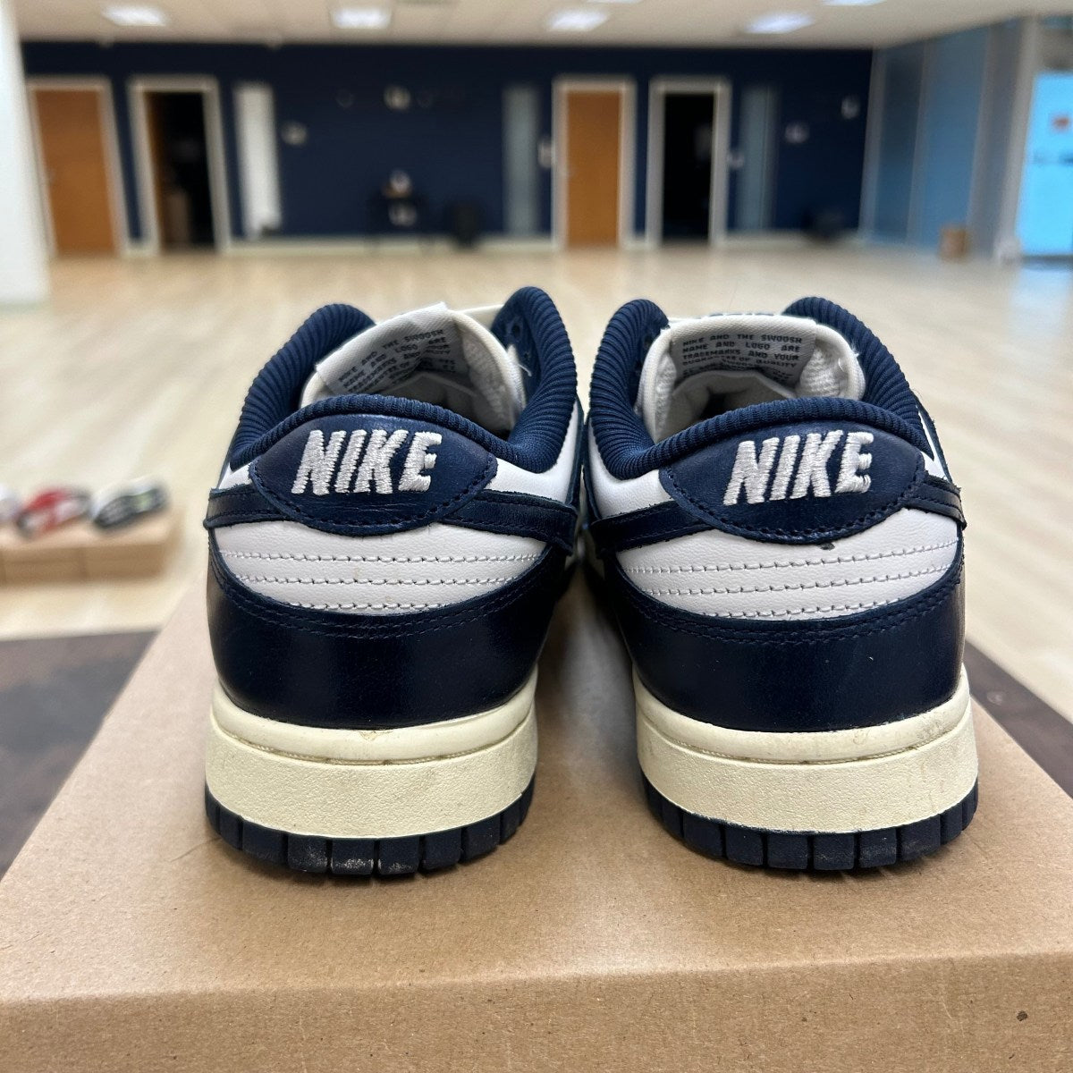 Nike Dunk Low PRM Vintage Navy (Women's) Size 8W (Pre-Owned) - Image 4