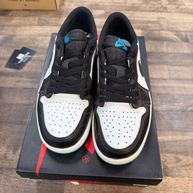 Black Dark Powder Blue Jordan 1 Retro Low OG (USED)