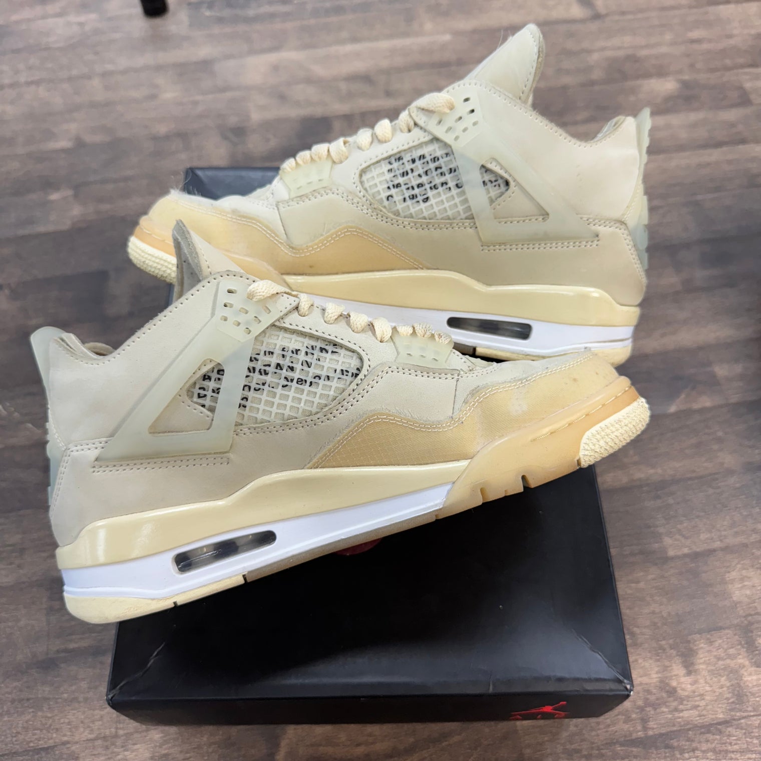 Off-White Sail Jordan 4 Retro (W) (USED)