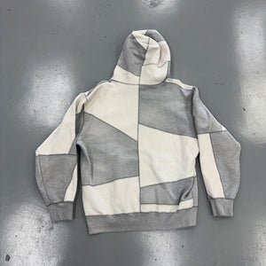 Supreme Patchwork Hooded Sweatshirt Heather Grey Size XL (Pre-Owned) - back