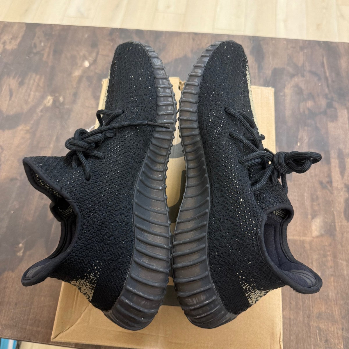 adidas Yeezy Boost 350 V2 Core Black Green - Image 6
