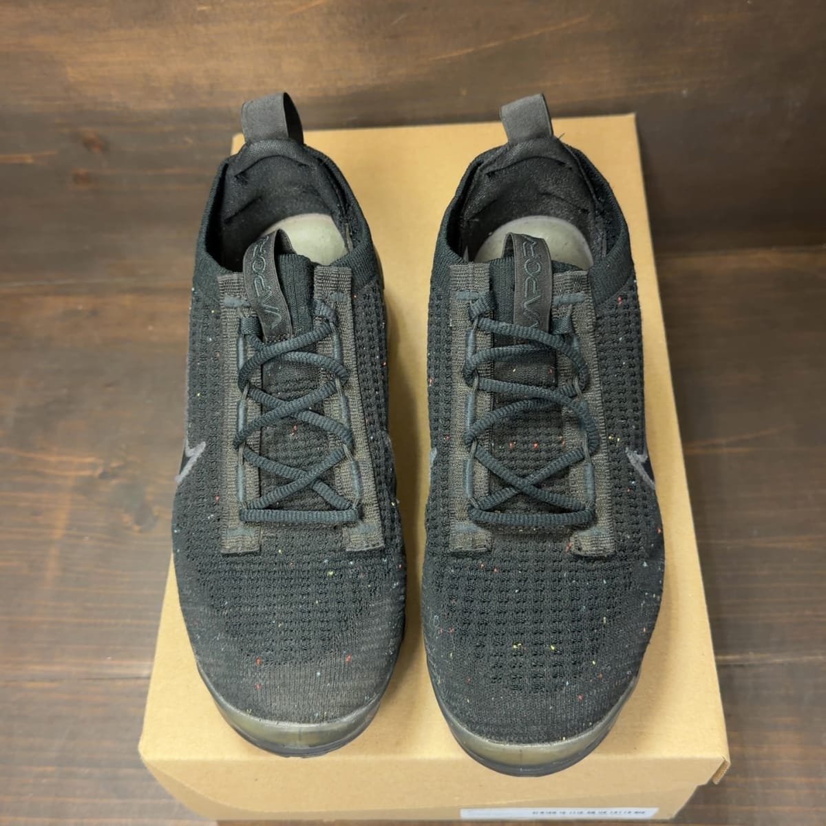 Nike Air VaporMax 2021 FK Black Anthracite Size 6 (Pre-Owned) - tag