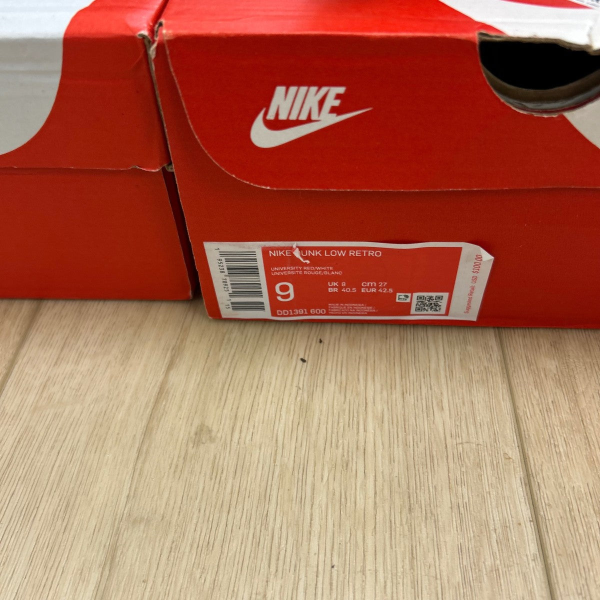 Nike Dunk Low Championship Red Size 9 (Moderately Worn Pre-Owned)