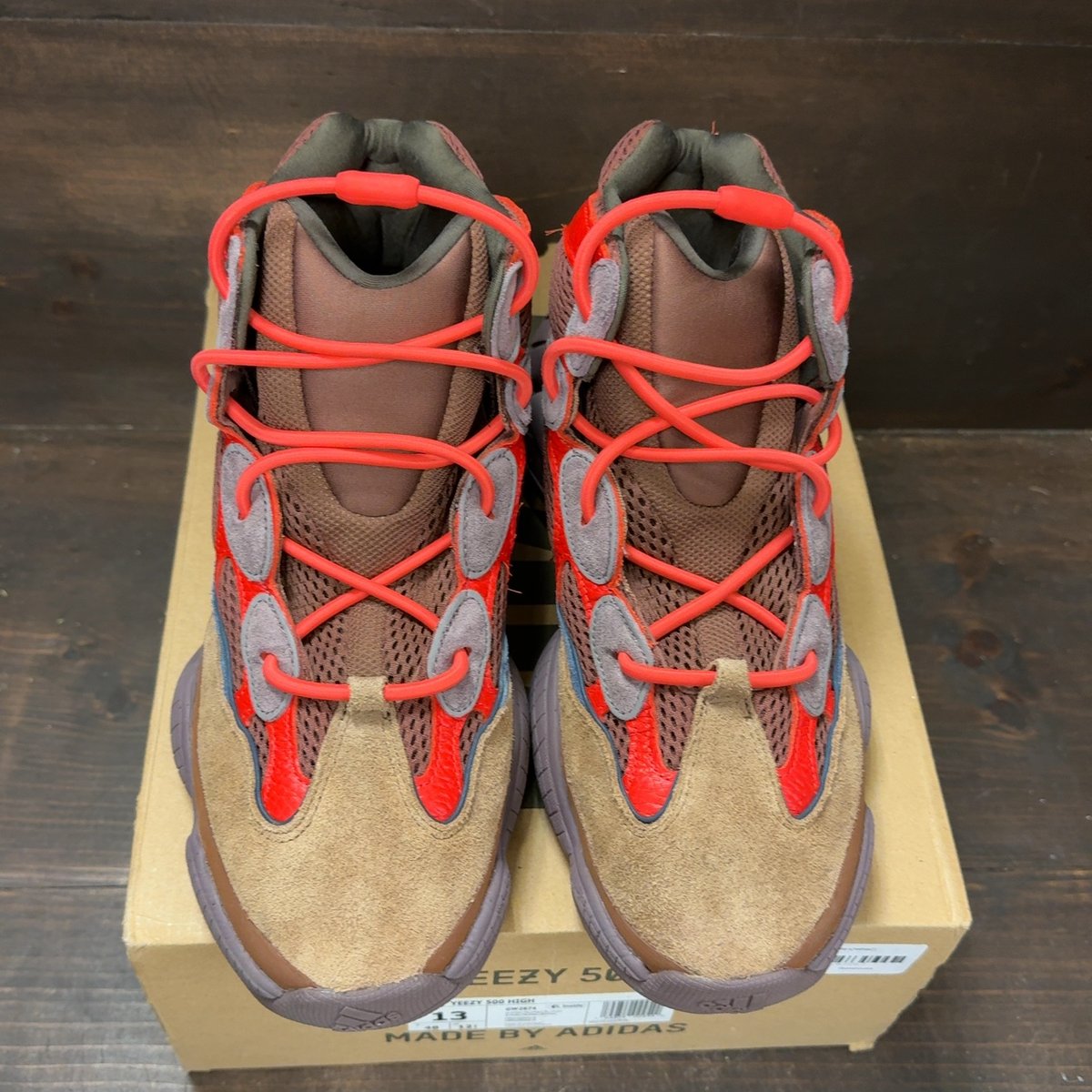 adidas Yeezy 500 High Sumac Size 13 (Pre-Owned) - tag