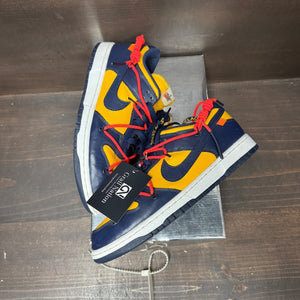 Nike Dunk Low Off-White University Gold Size 9 (Pre-Owned) - tag
