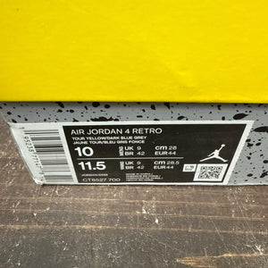 Jordan 4 Retro Lightning (2021) Size 10 (Pre-Owned) - aux