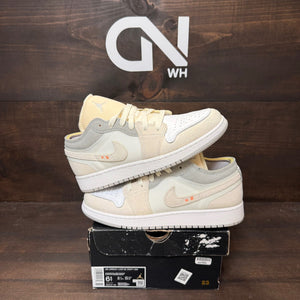 Jordan 1 Low Inside Out Cream White Light Grey (GS) - Image 1