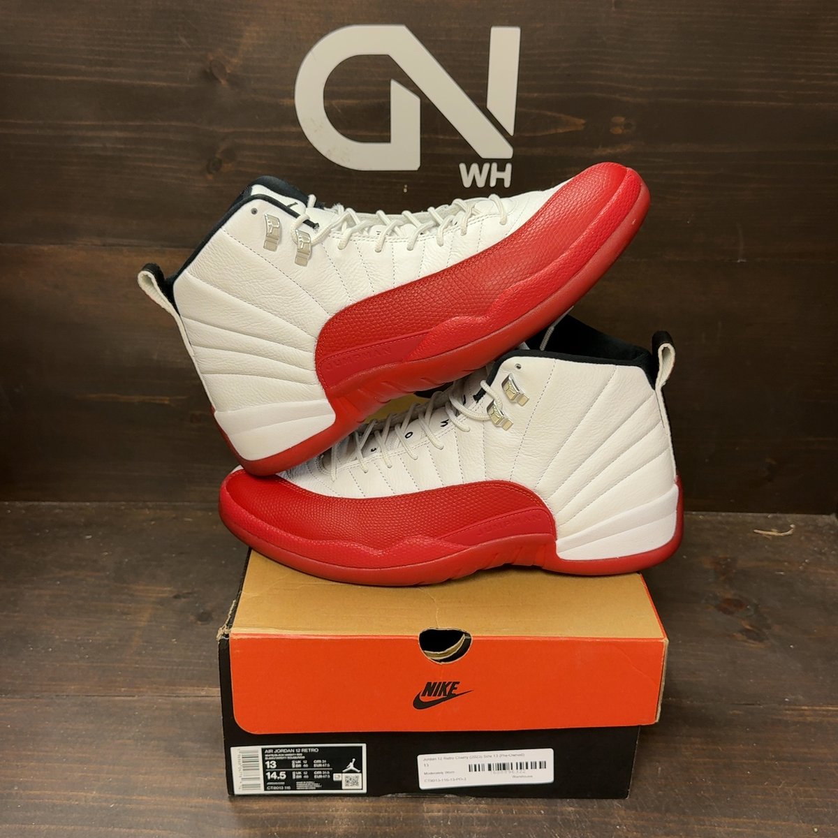 Jordan 12 Retro Cherry (2023) Size 13 (Pre-Owned) - front