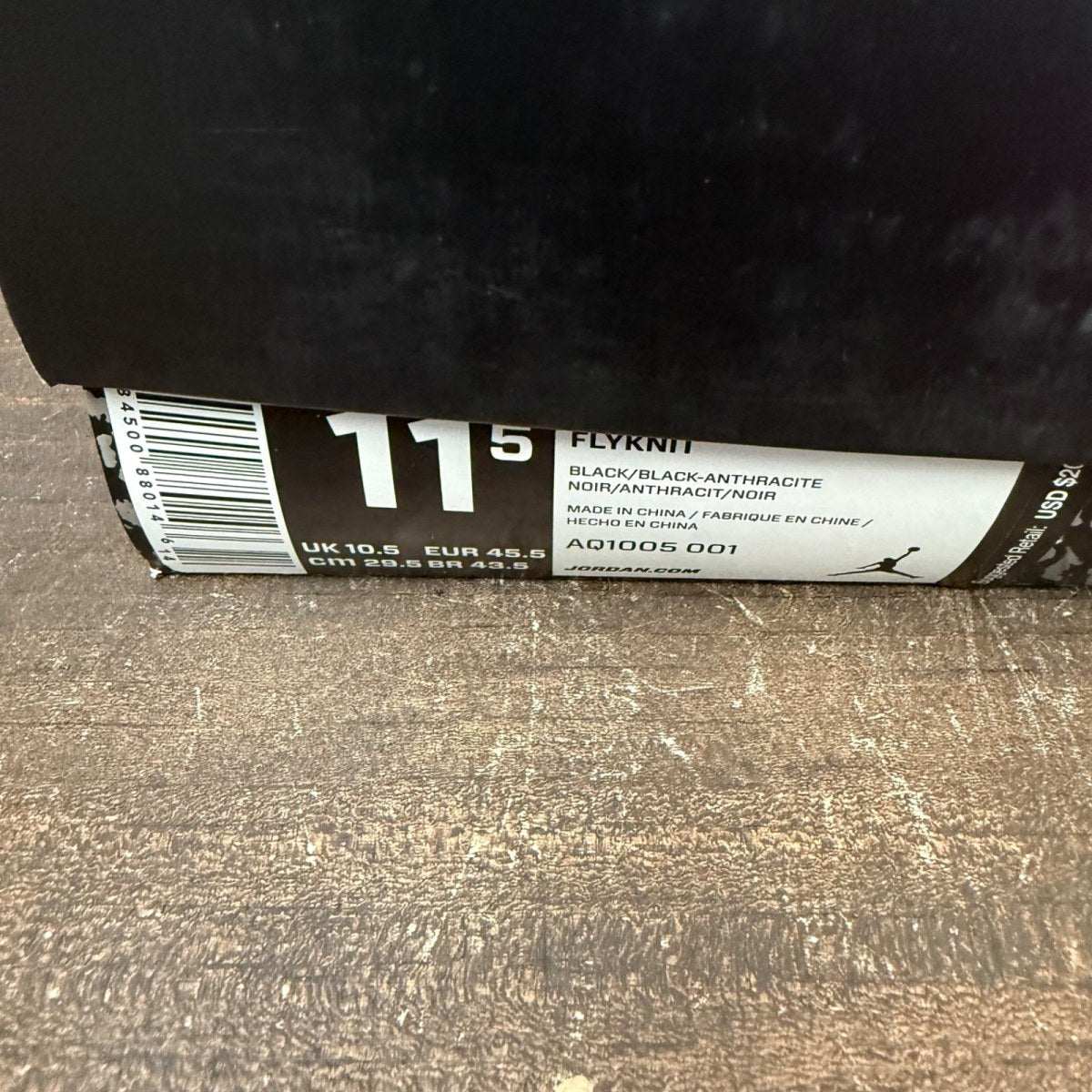 Jordan 3 Retro Flyknit Black Size 11.5 (Pre-Owned)