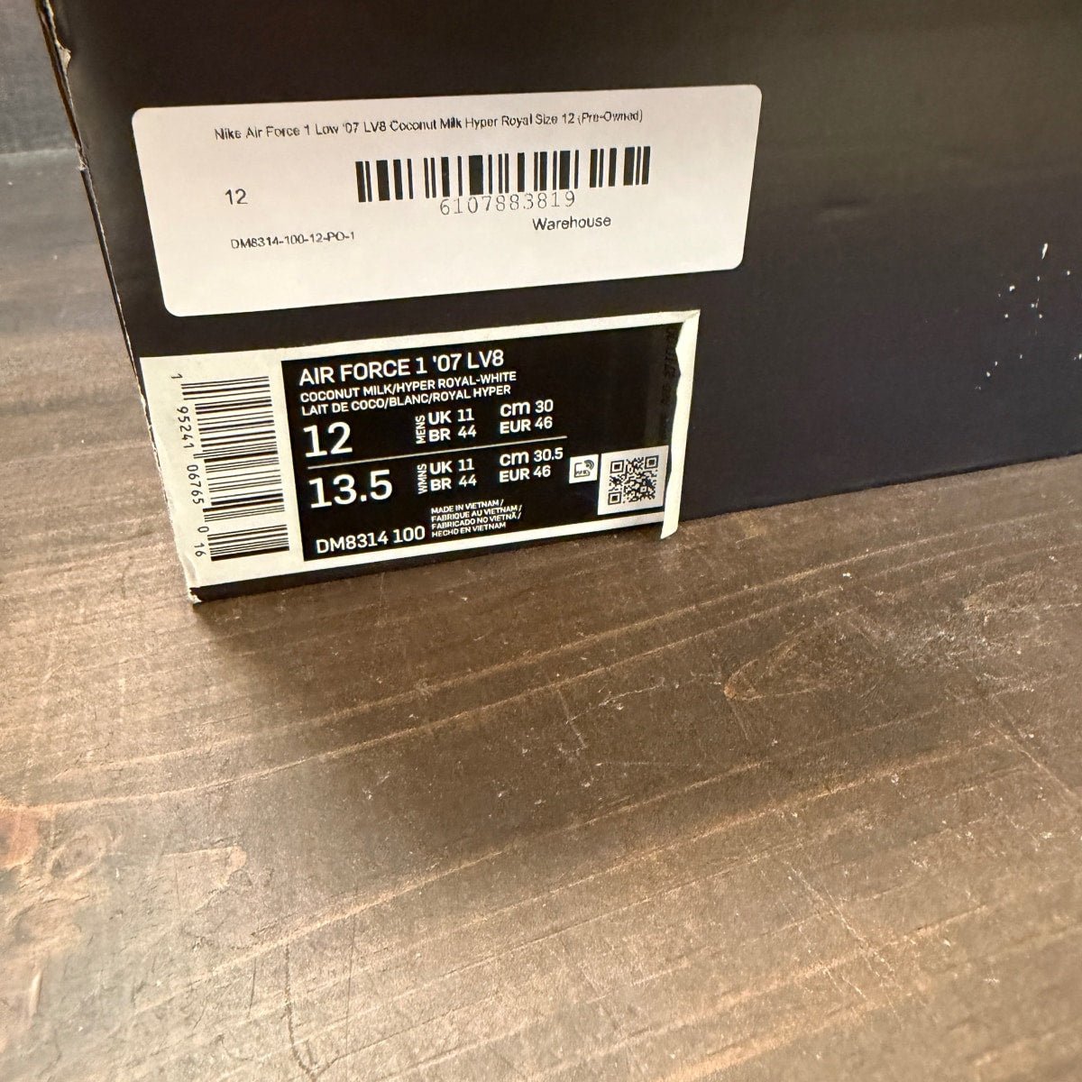 Nike Air Force 1 Low '07 LV8 Coconut Milk Hyper Royal - Image 8