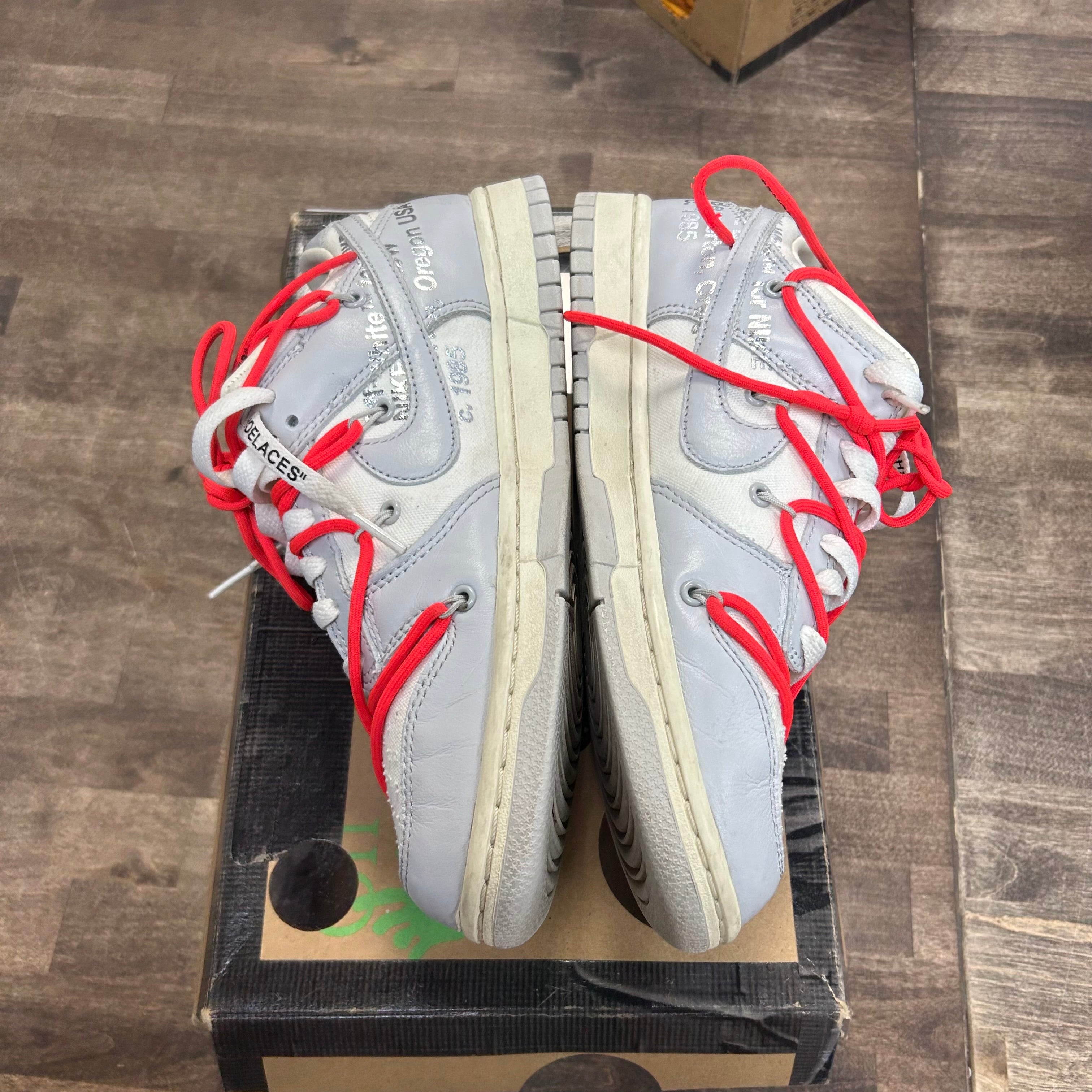 Nike Dunk Low Off-White Lot 6 (Men's) (US 8) (USED) Size 8 (Pre-Owned) - Image 3
