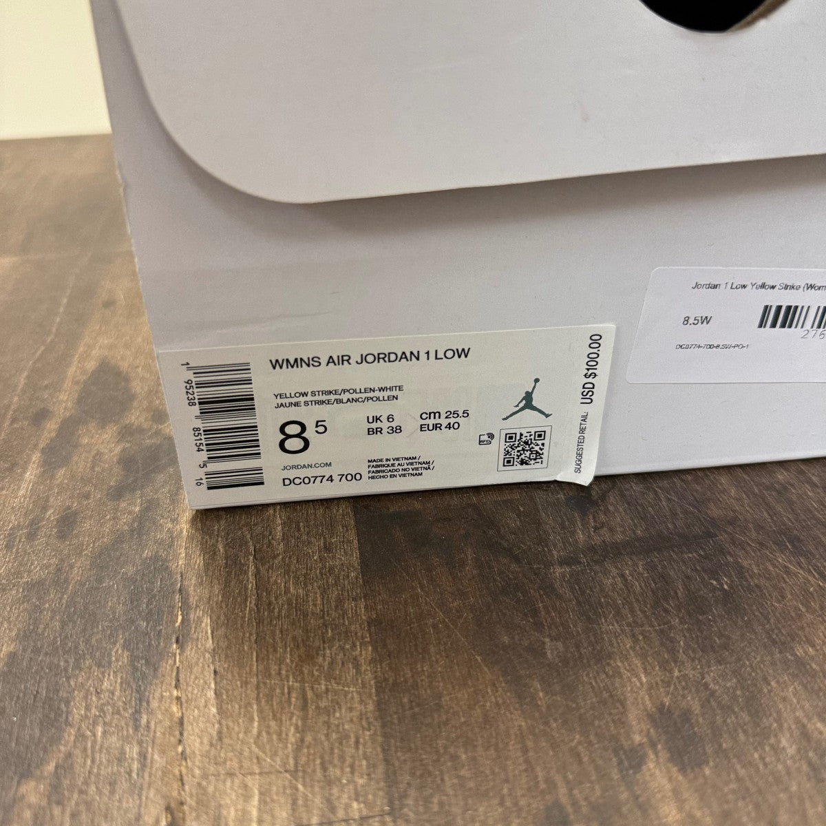 Jordan 1 Low Yellow Strike (Women's) - Image 6
