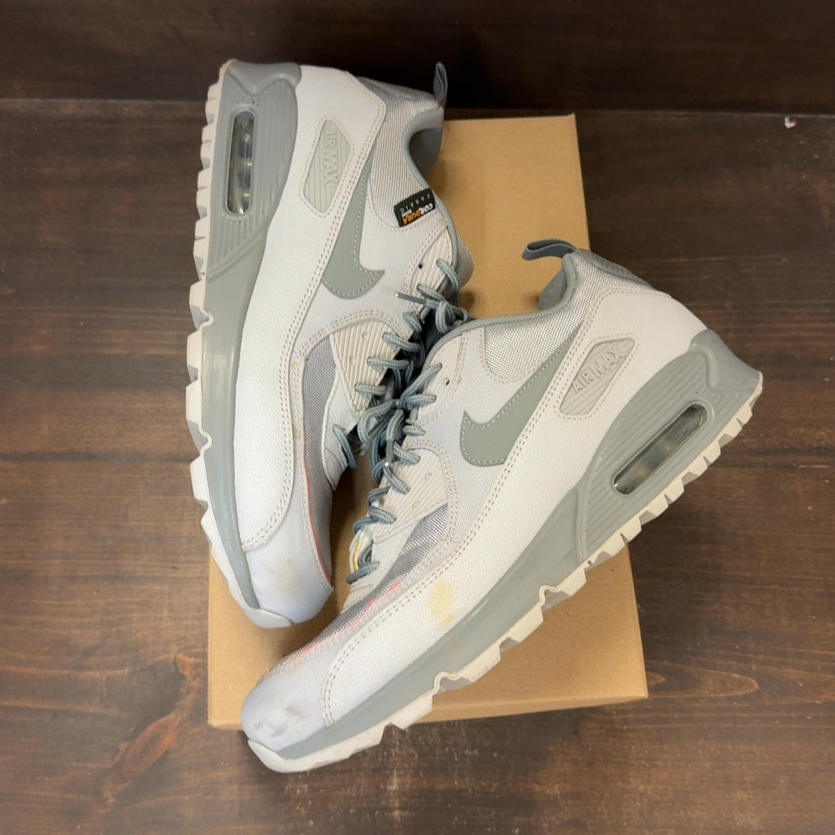 Nike Air Max 90 Surplus Wolf Grey Pink Salt Size 12 (Pre-Owned) - Image 2