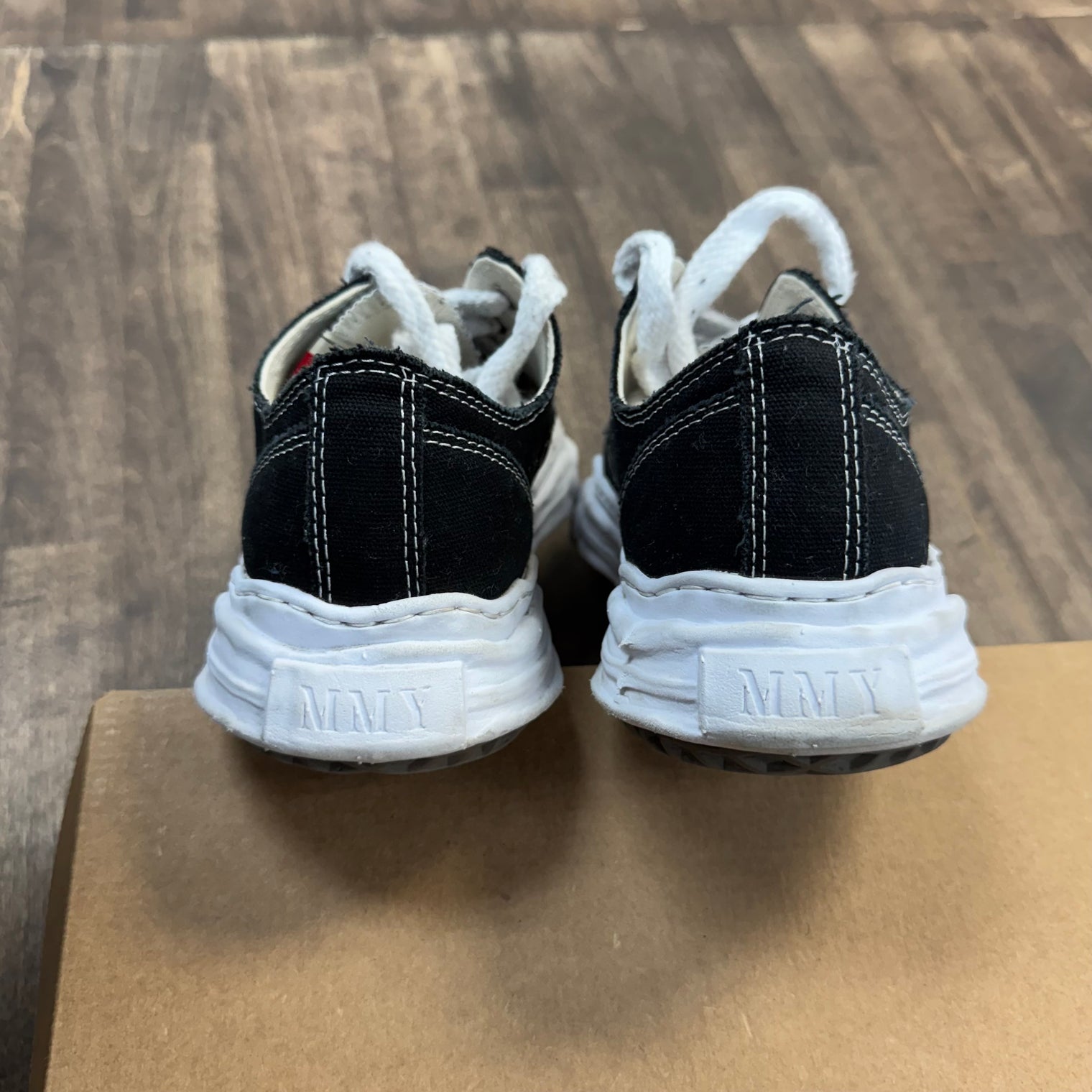 Maison Mihara Black White OG Sole Canvas Low (USED, No Box)