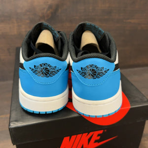 Jordan 1 Retro Low OG Black Dark Powder Blue (Women's) - Image 4