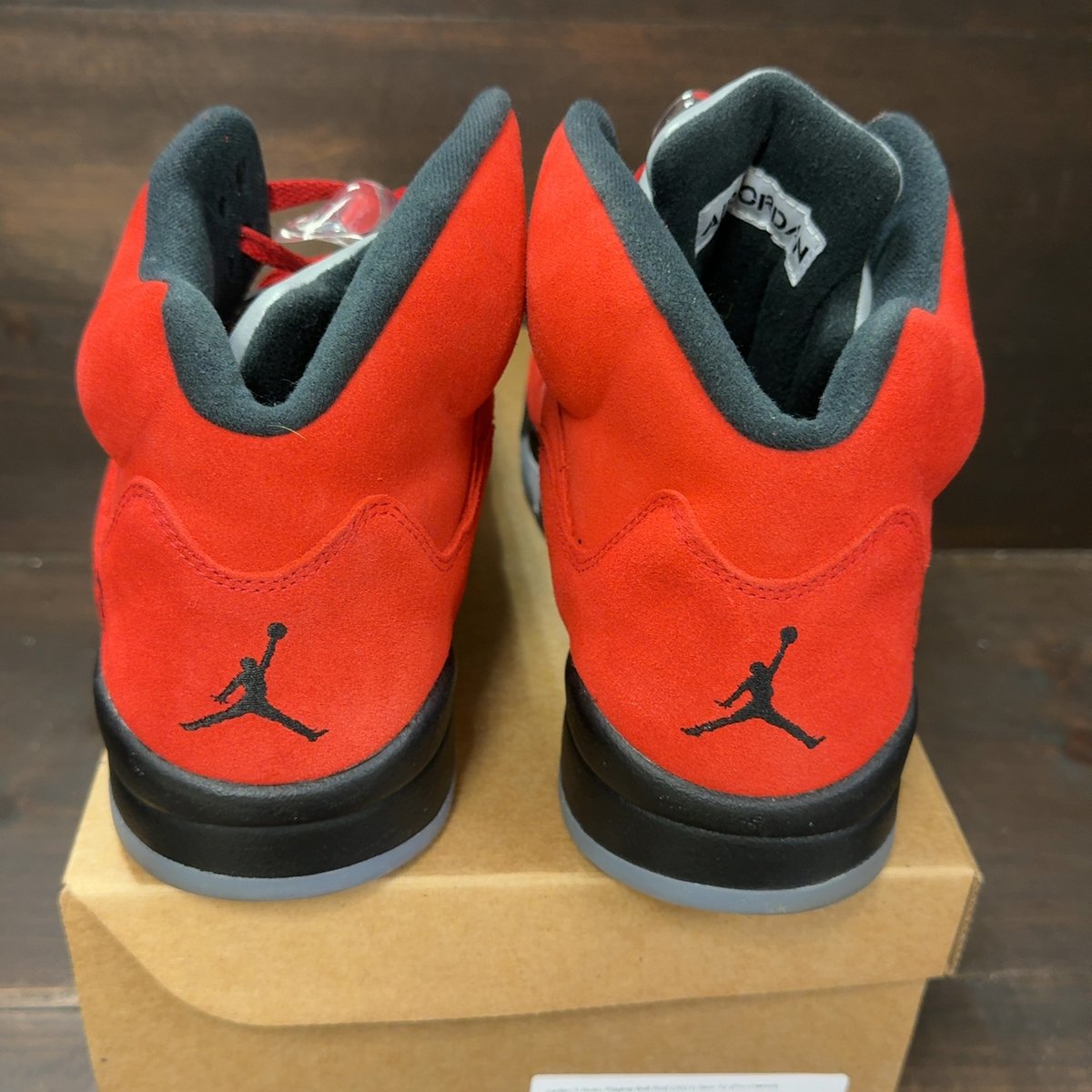 Jordan 5 Retro Raging Bull Red (2021) Size 12 (Pre-Owned) - aux