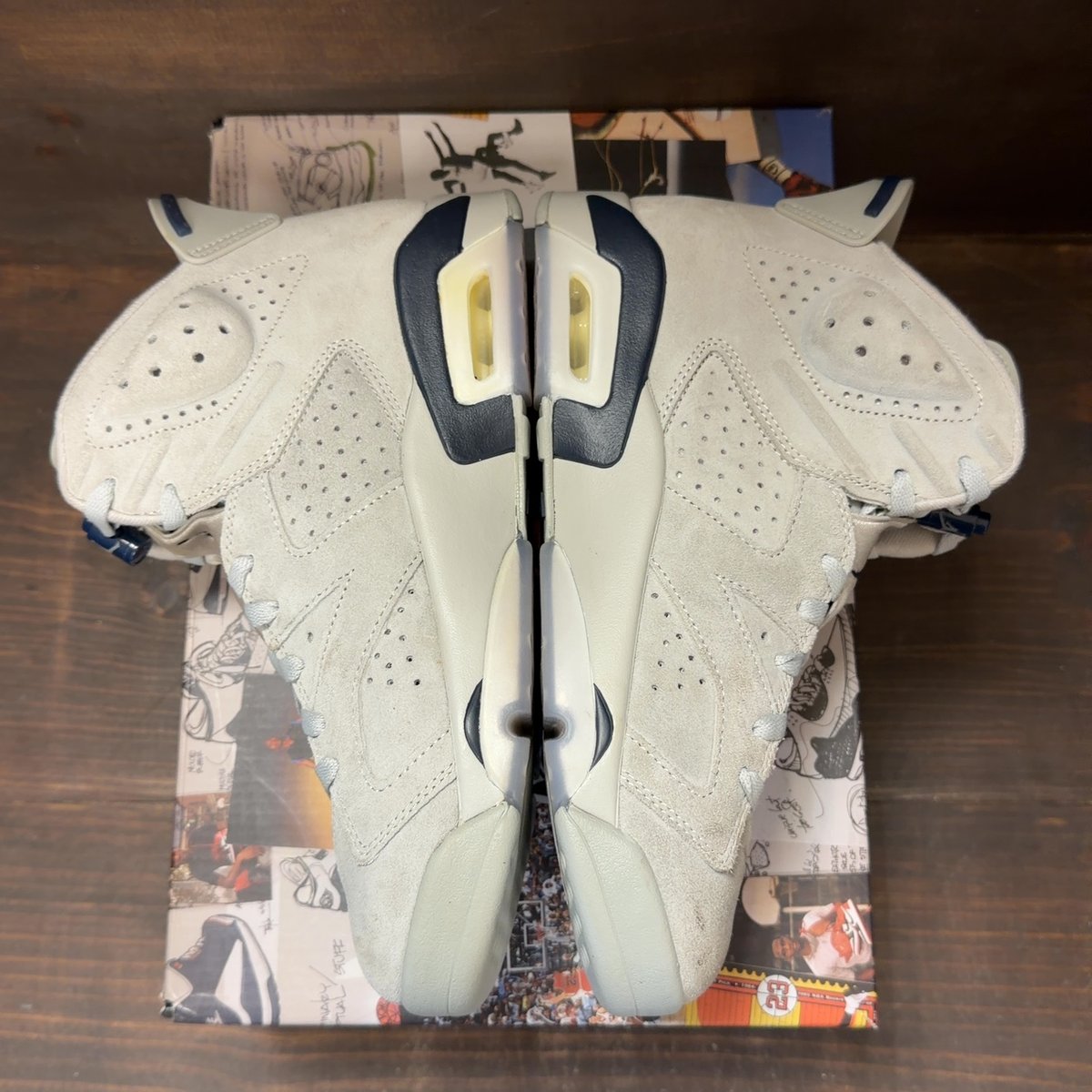 Jordan 6 Retro Georgetown (2022) Size 8.5 (Pre-Owned) - aux