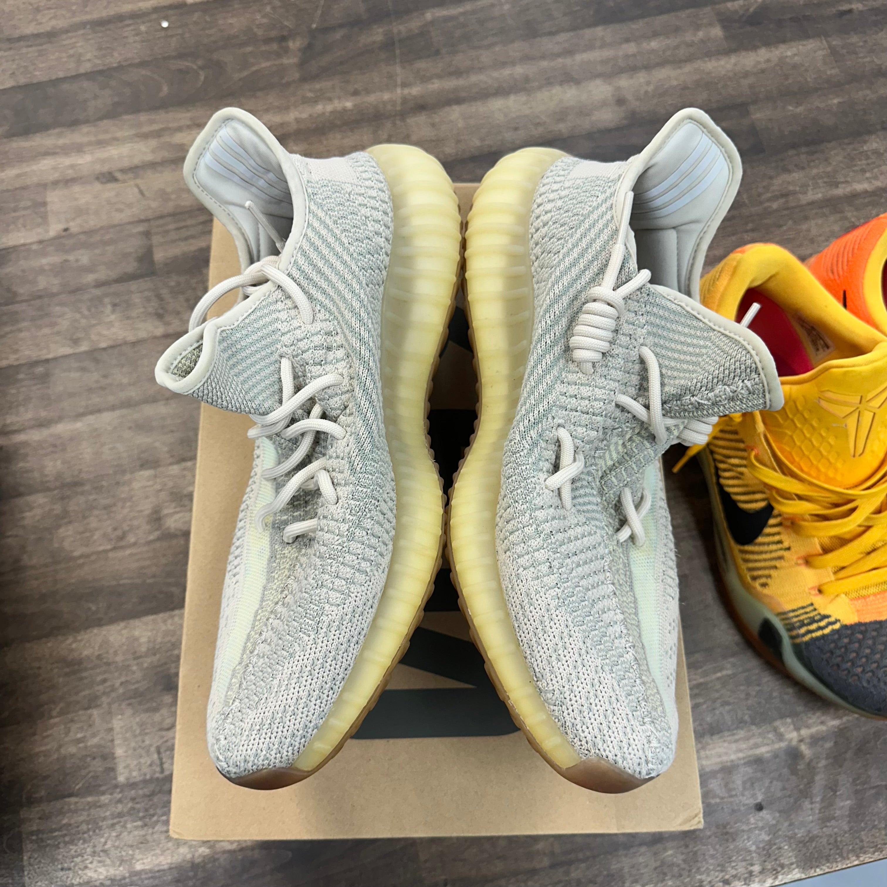 adidas Citrin Yeezy 350 (USED, Replacement Box) Size 12 (Pre-Owned) - Image 3