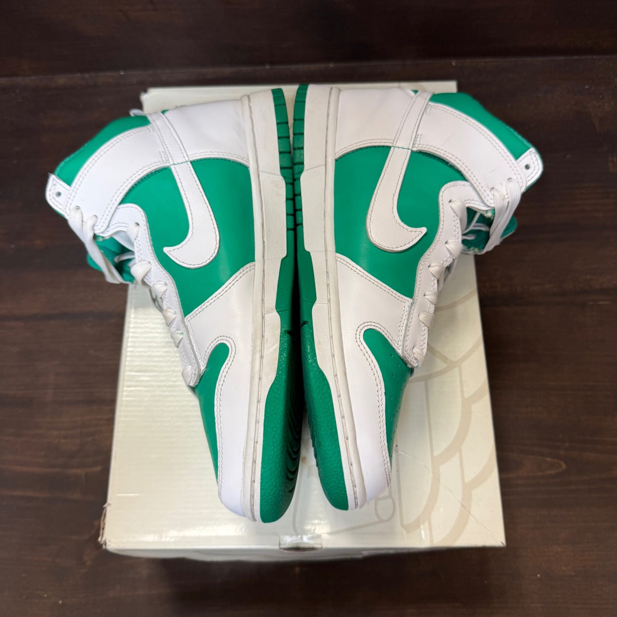 Nike Dunk High Stadium Green White Size 9 (Pre-Owned) - Image 4