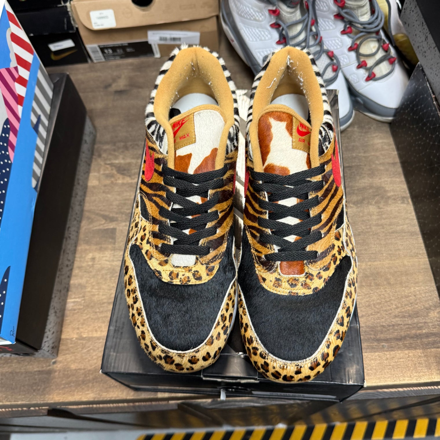 Nike Air Max 1 atmos Animal Pack 2.0 (All Black Box) (2018) (US 13) (Lightly Worn)