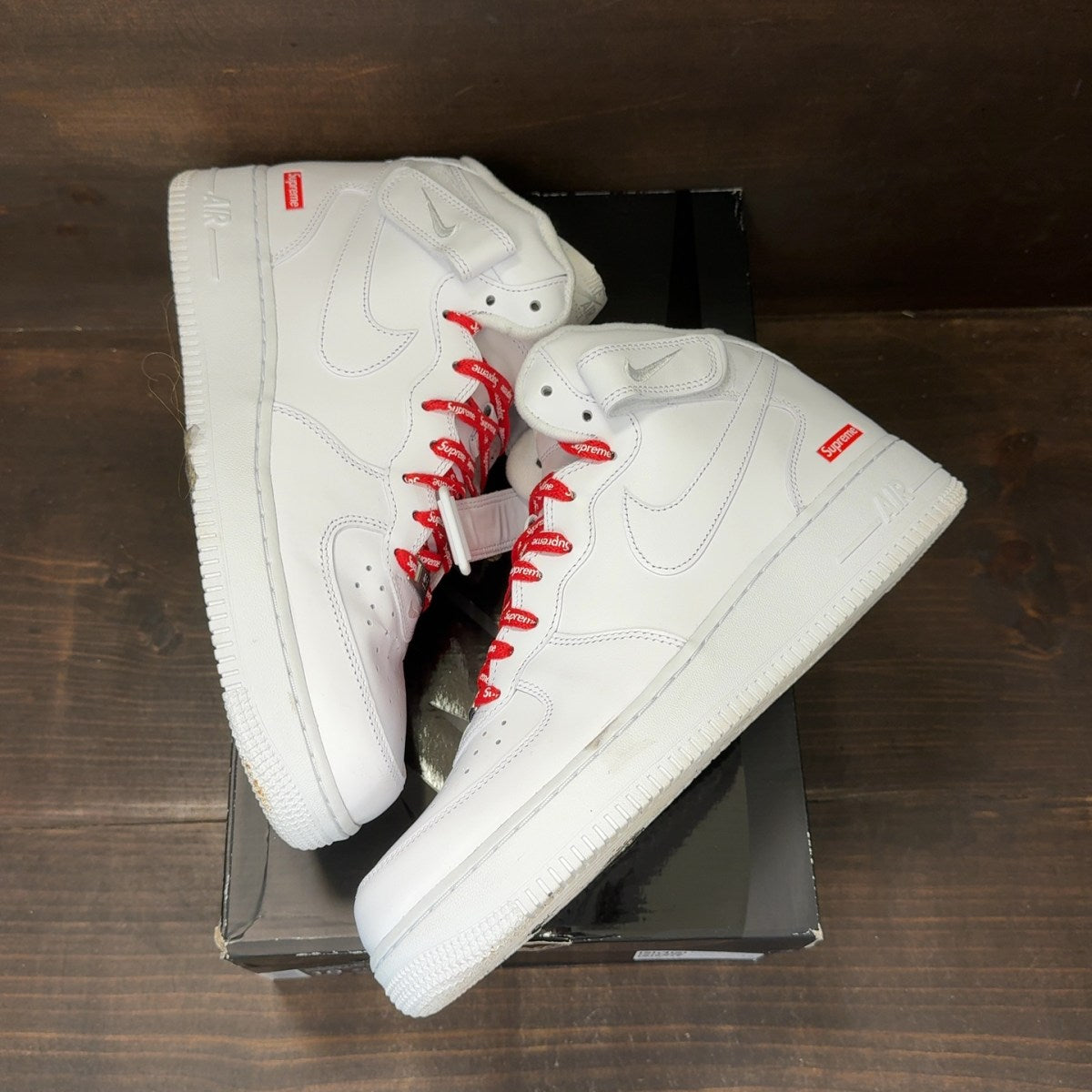 Nike Air Force 1 Mid Supreme White - Image 2