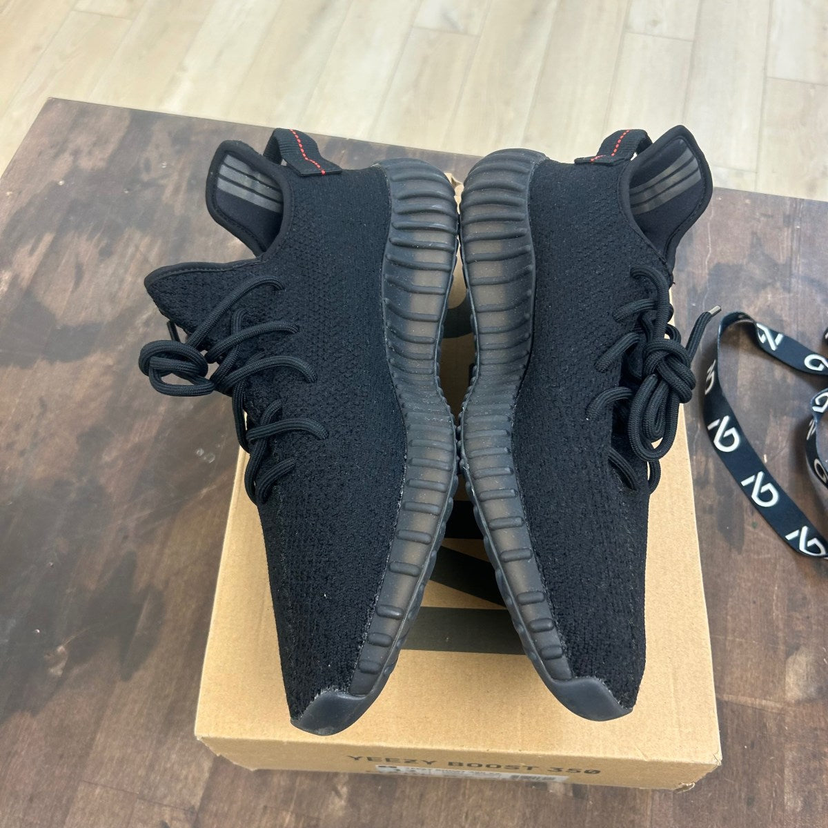 adidas Yeezy Boost 350 V2 Black Red - Image 3