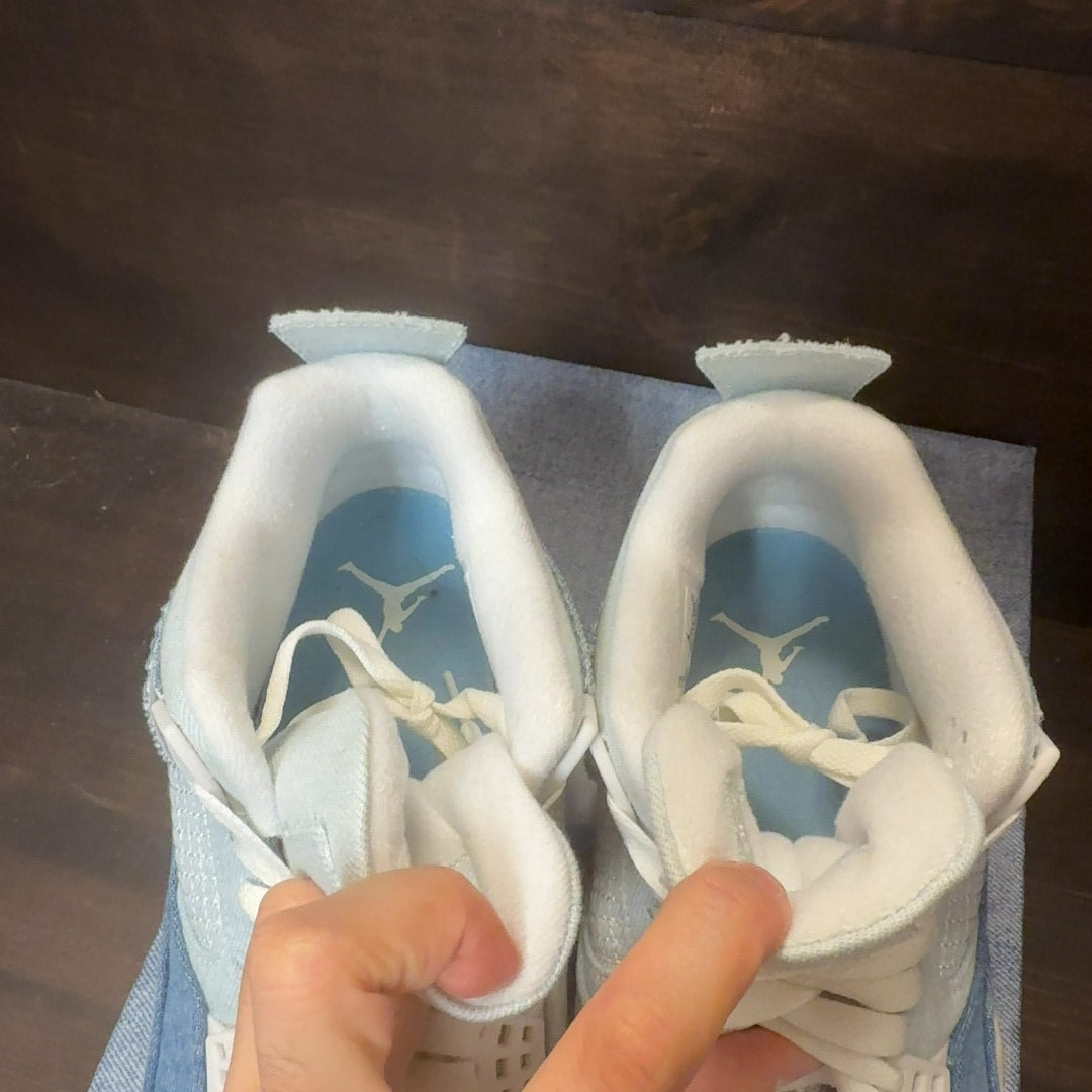 Jordan 4 Retro TEX Denim Worn Blue (Women's) - Image 4