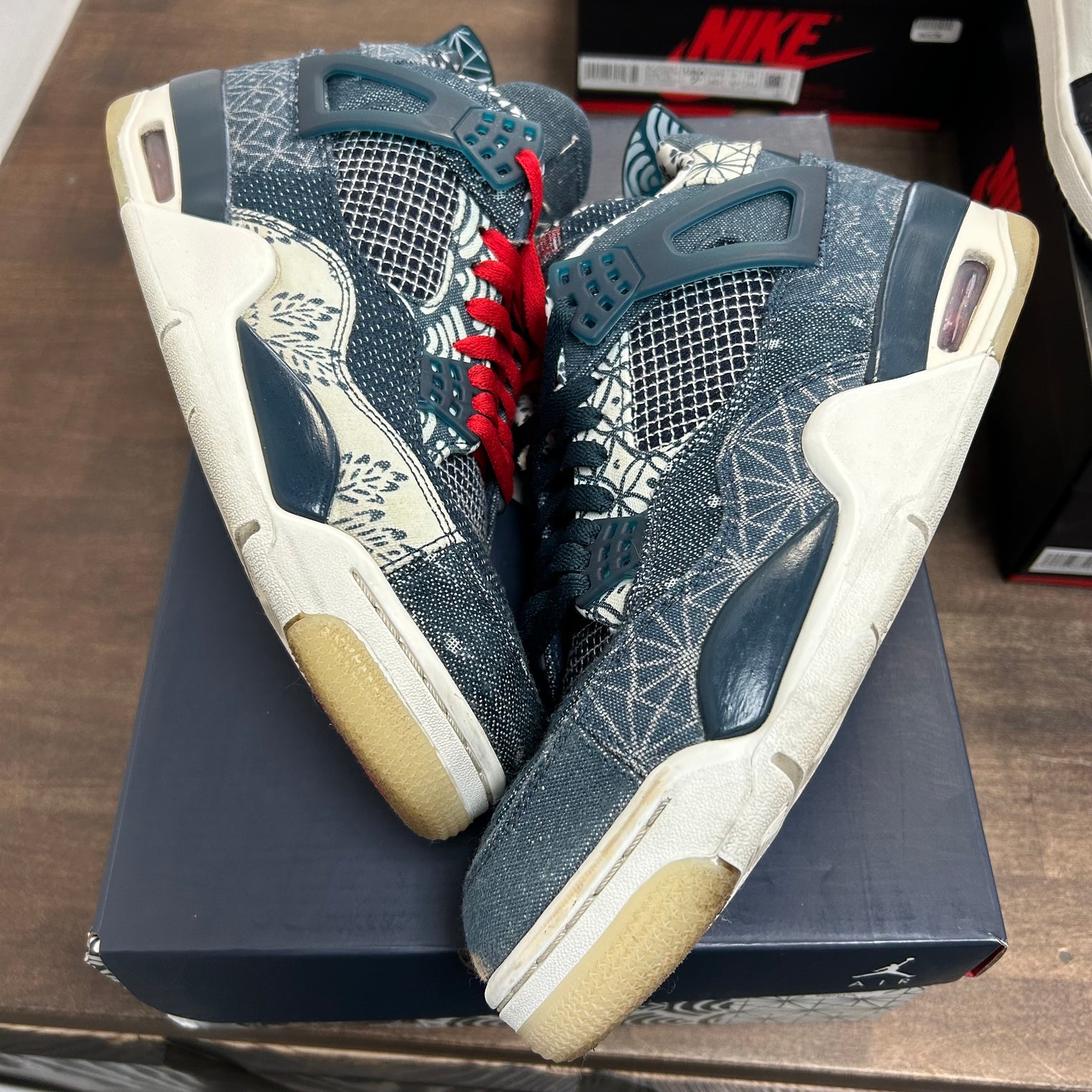 Sashiko Jordan 4 Retro (USED)