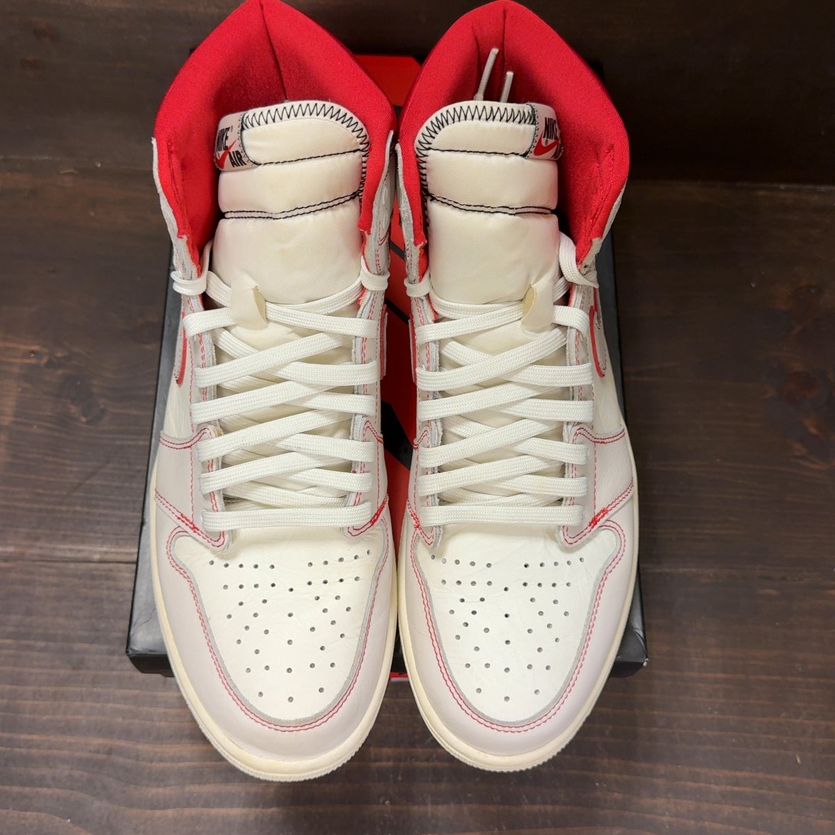 Jordan 1 Retro High Phantom Gym Red Size 12 (Pre-Owned) - tag