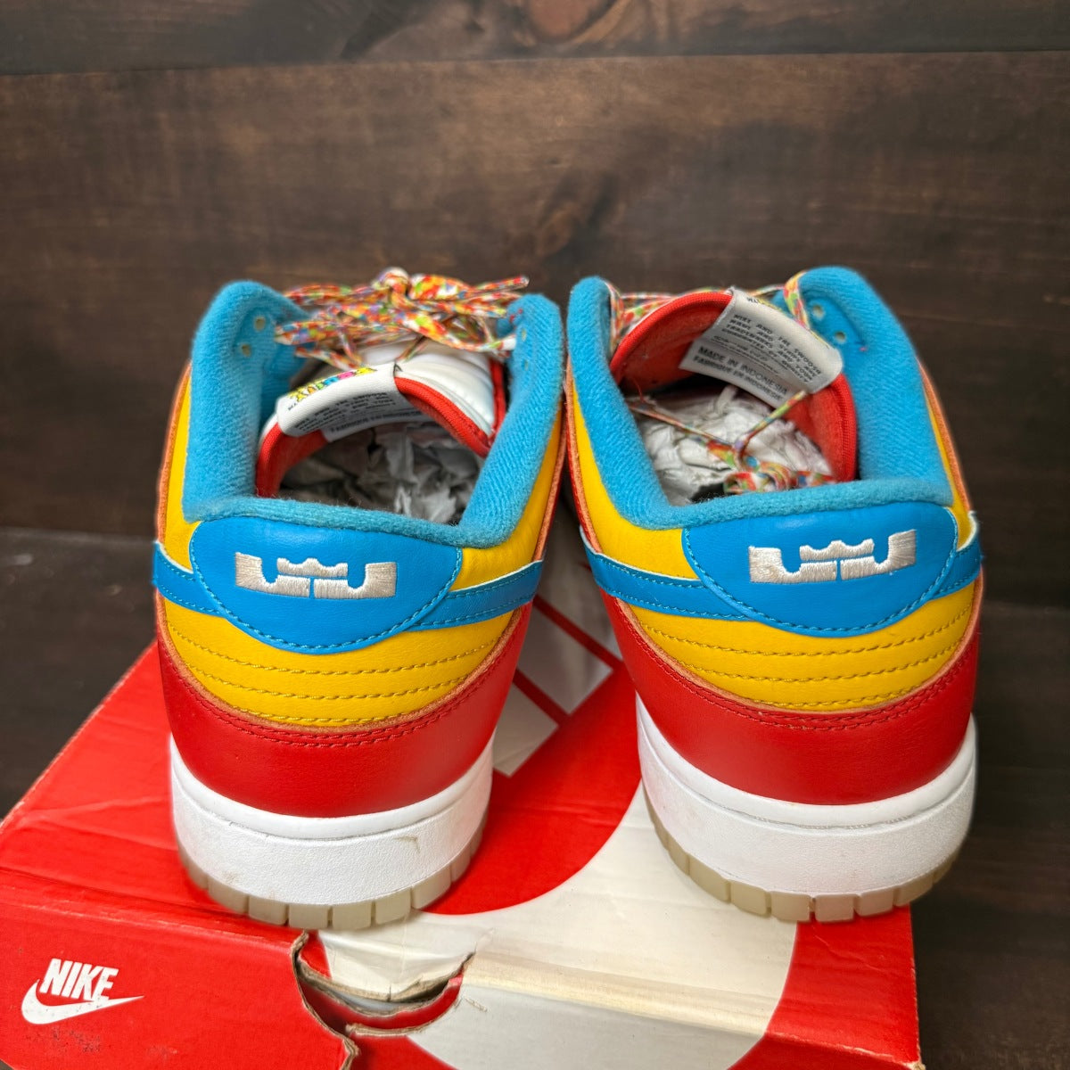 Nike Dunk Low QS LeBron James Fruity Pebbles - Image 3