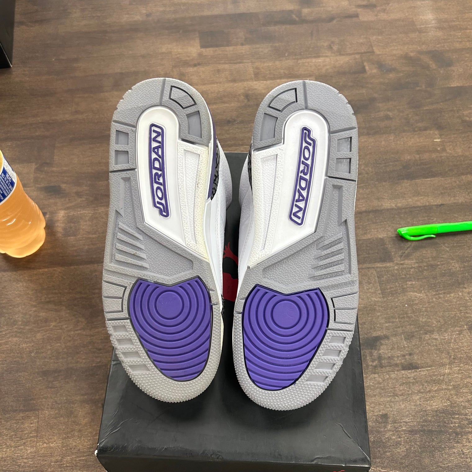 Dark Iris Jordan 3 Retro (GS) (Lightly Worn)