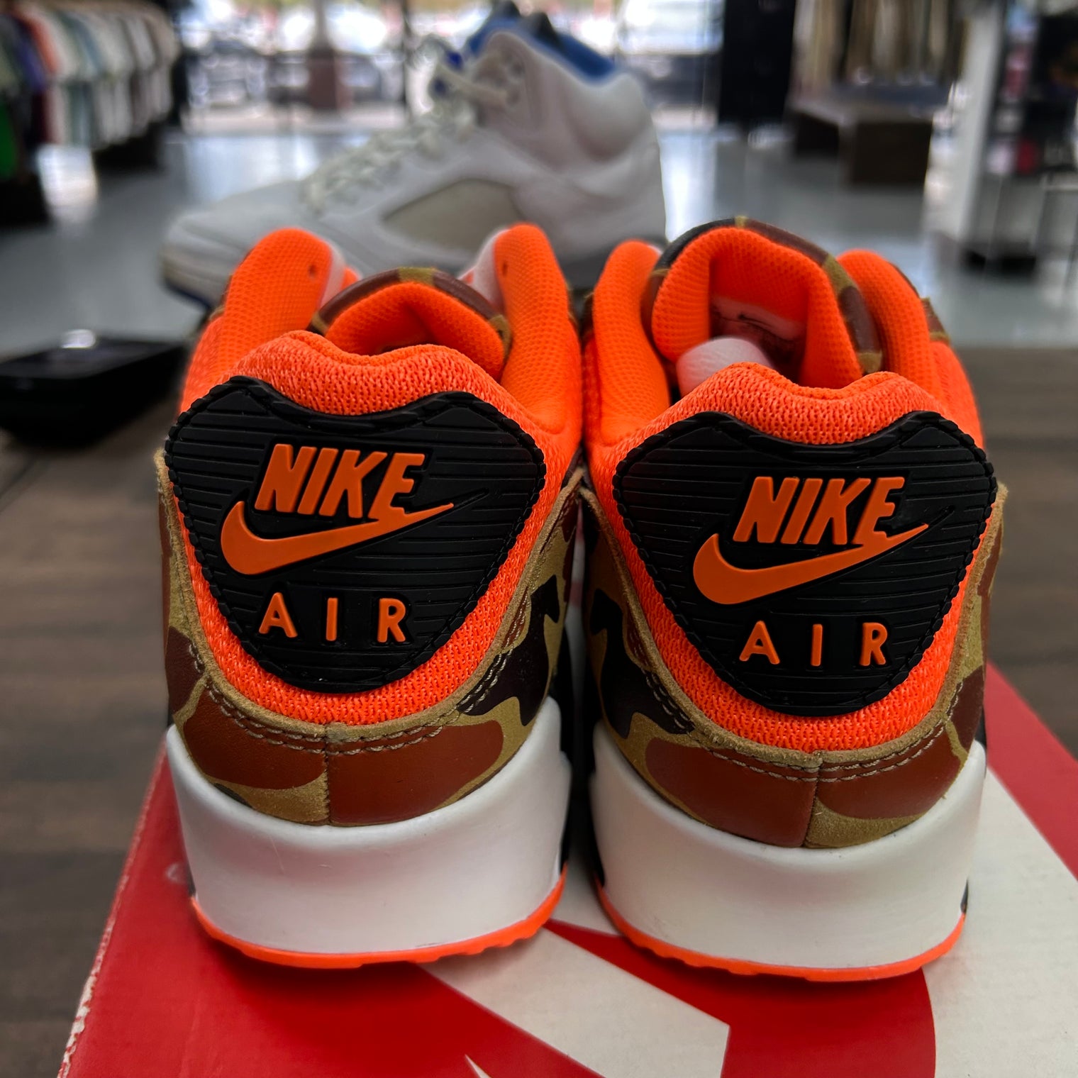 Duck Camo Orange Air Max 90 (Lightly Worn)