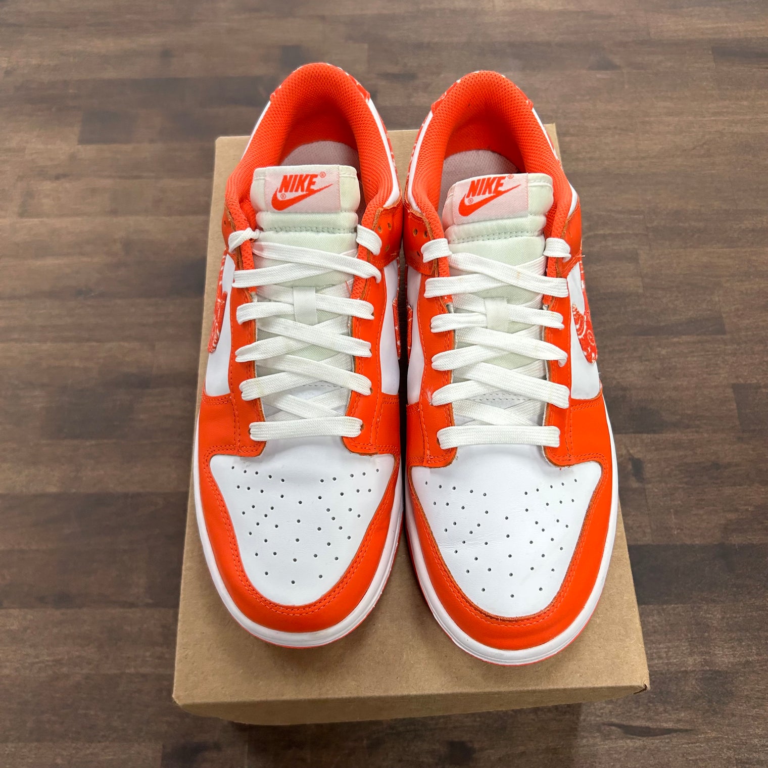 Orange Paisley Nike Dunk Low (W) (USED, No Box)