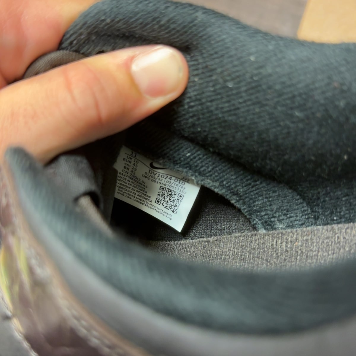 Nike Dunk Low Velvet Brown Black Size 11 (Pre-Owned) - Image 7