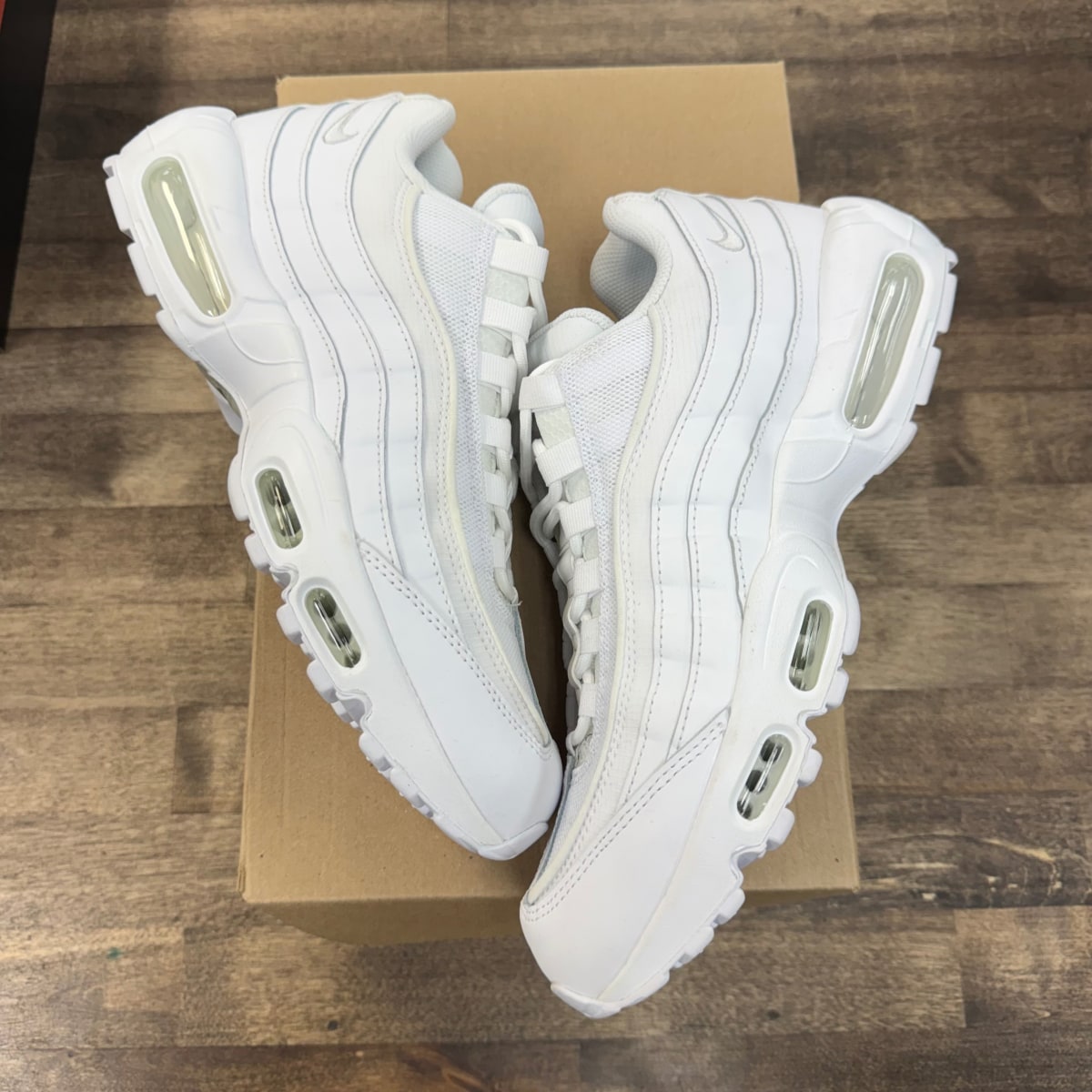 Nike Air Max 95 Essential White Grey Fog Size 9.5 (Pre-Owned) - Image 1