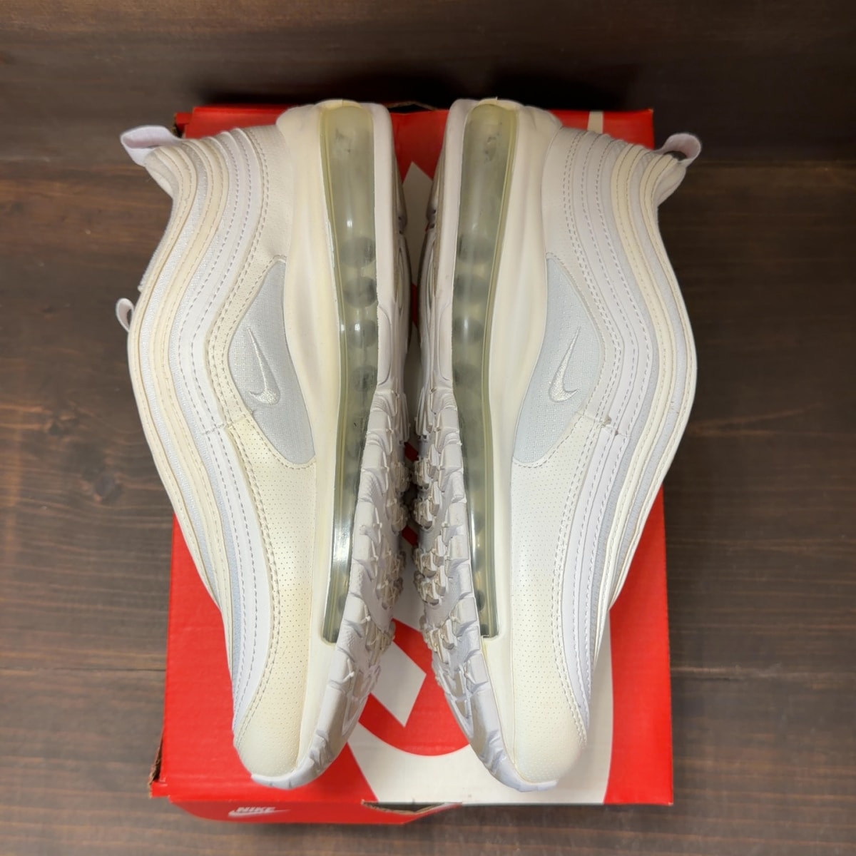 Nike Air Max 97 White Metallic Silver (GS) - Image 4