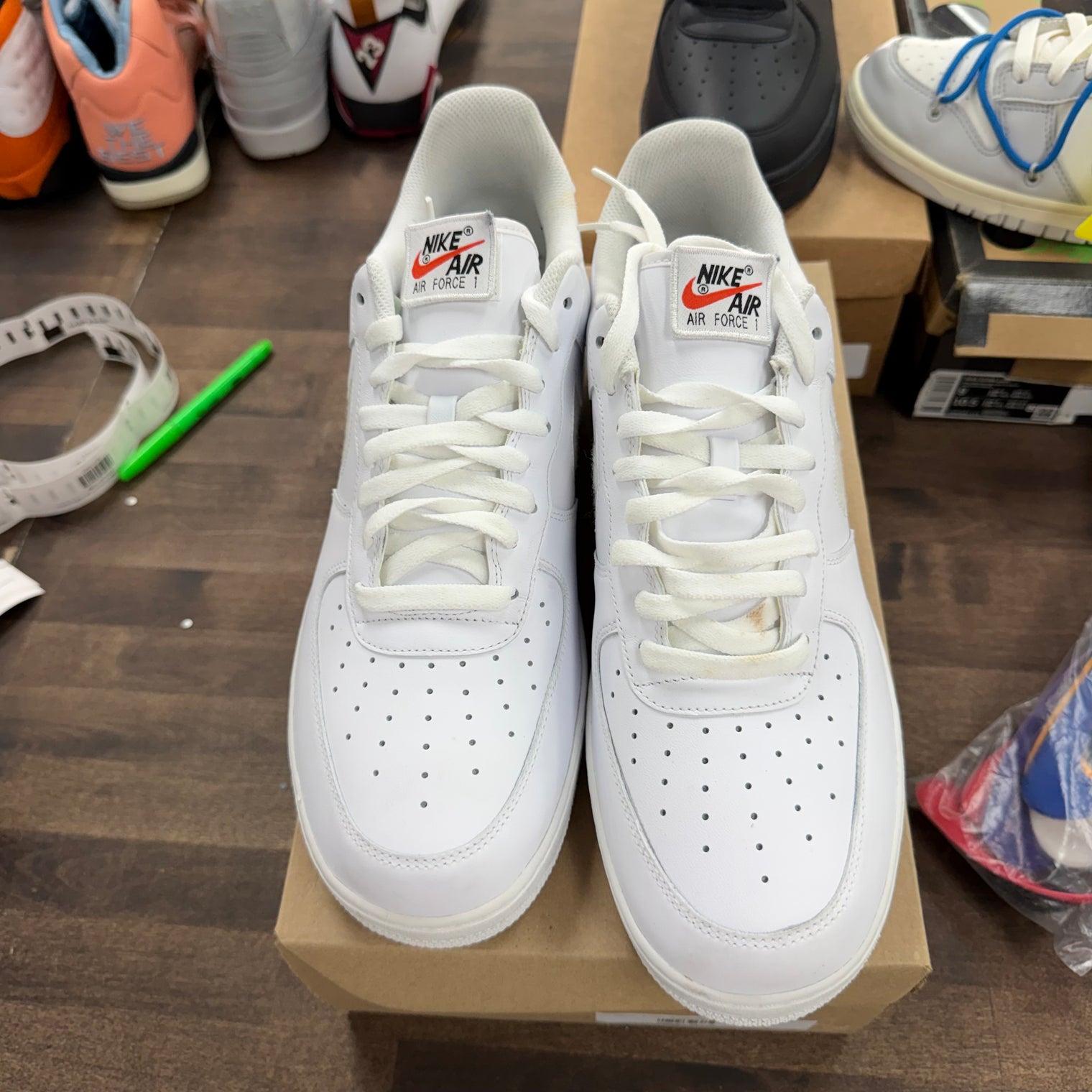 Swoosh Pack White Nike Air Force 1 Low (USED, No Box)