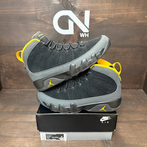 Jordan 9 Retro Dark Charcoal University Gold - Image 1