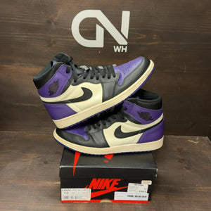 Jordan 1 Retro High Court Purple Size 12 (Pre-Owned) - front
