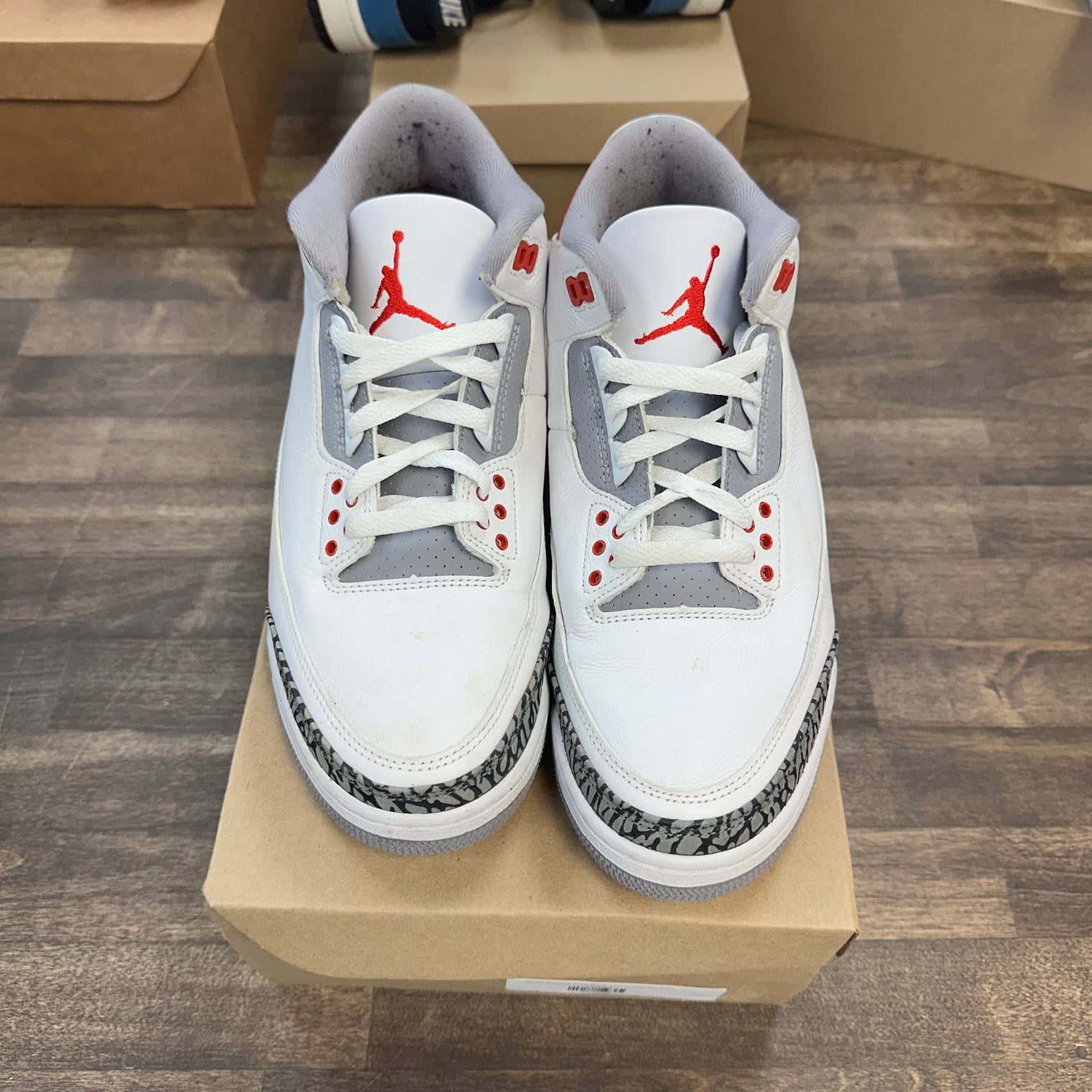 Fire Red Jordan 3 Retro (Used, No Box)