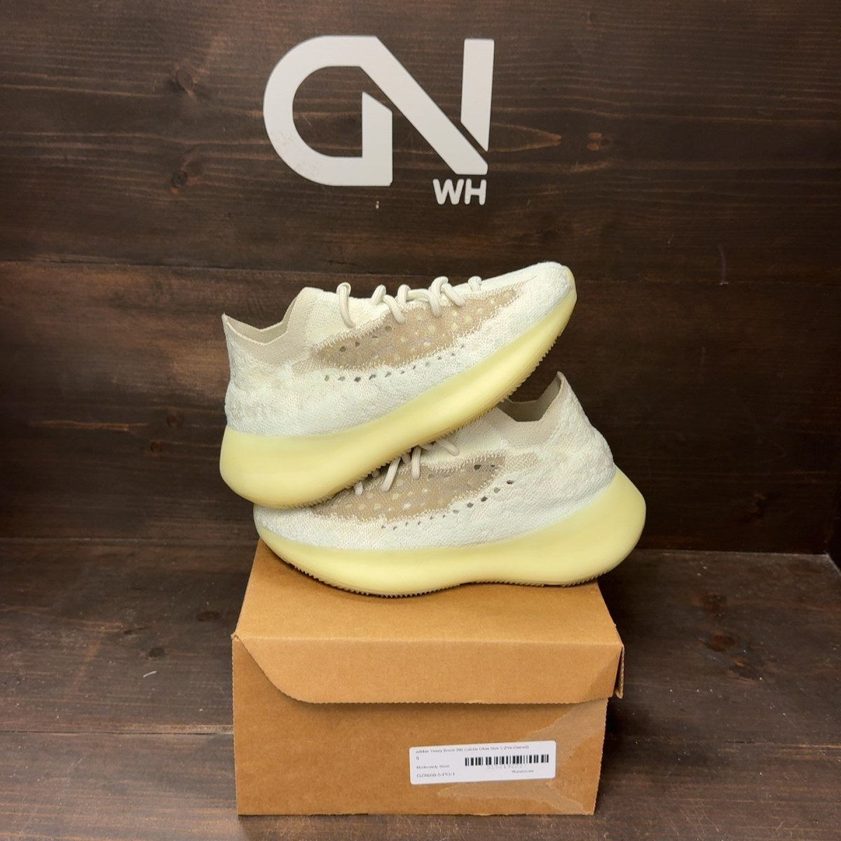 adidas Yeezy Boost 380 Calcite Glow Size 5 (Pre-Owned) - Image 1