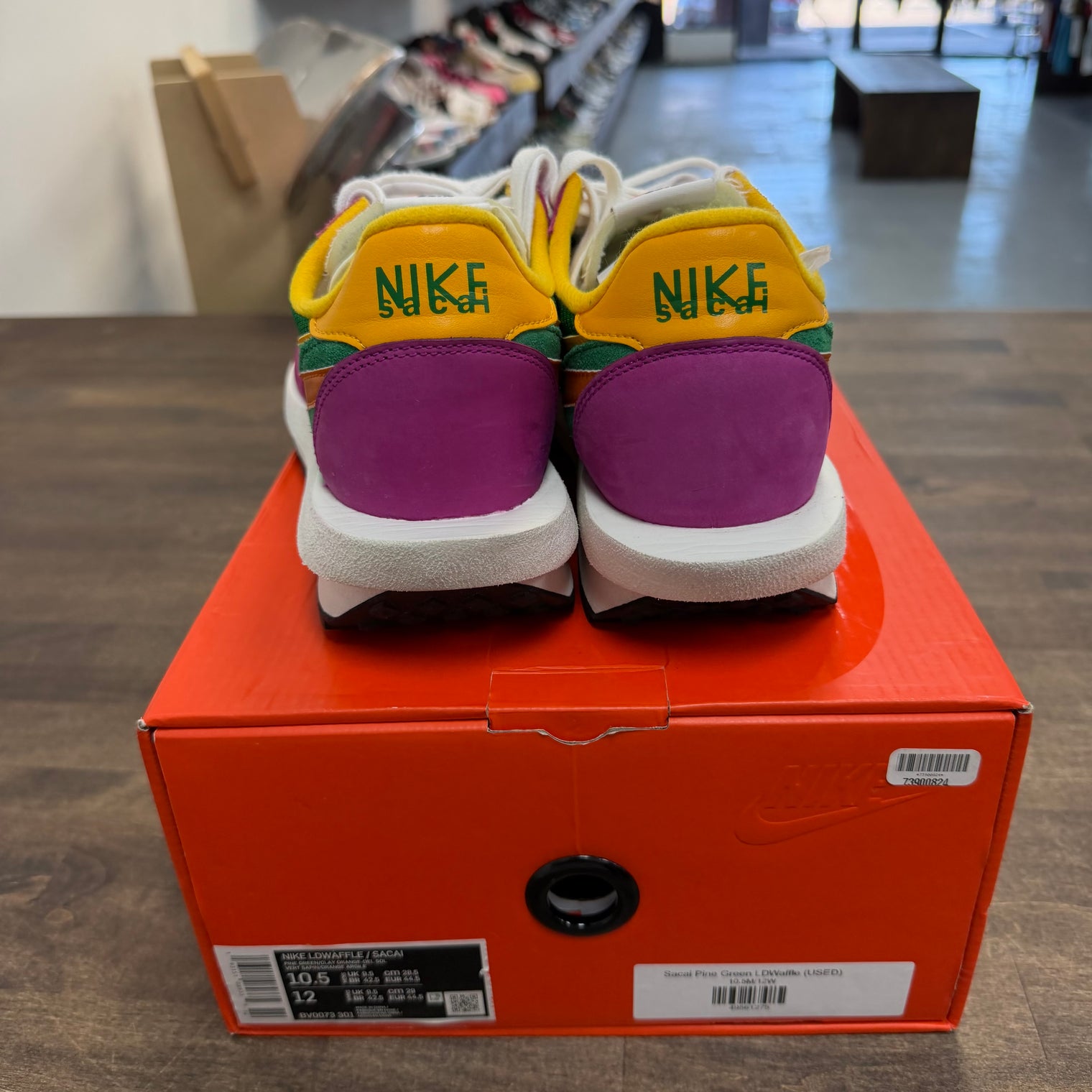 Sacai Pine Green Nike LD Waffle (USED)