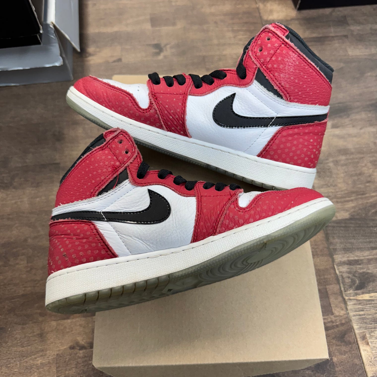 Spider-Man Origin Jordan 1 High (GS) (USED, No Box)