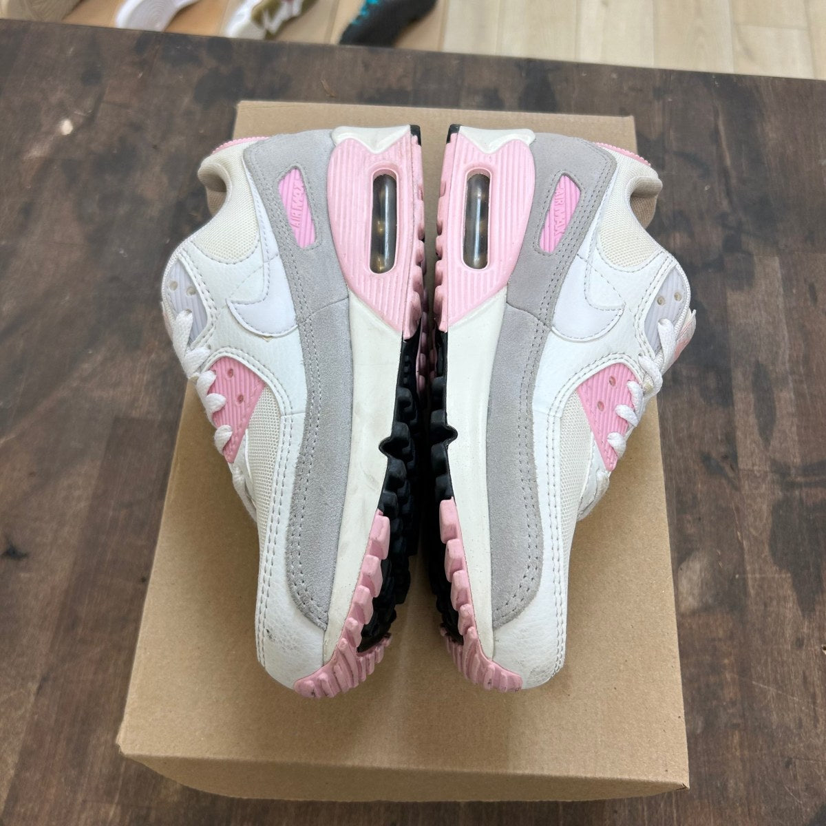 Nike Air Max 90 Athletic Department White Pink (Women's) Size 8.5W (Pre-Owned) - Image 3
