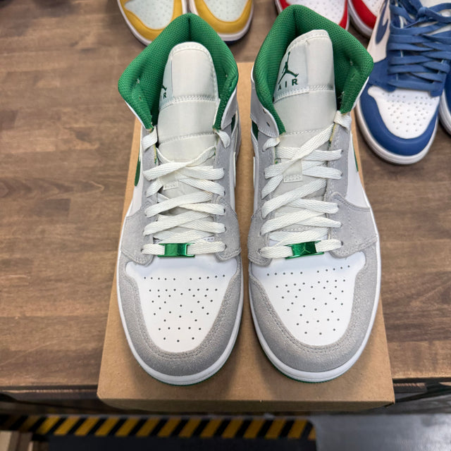 Grey Green Jordan 1 Mid (USED, No Box)